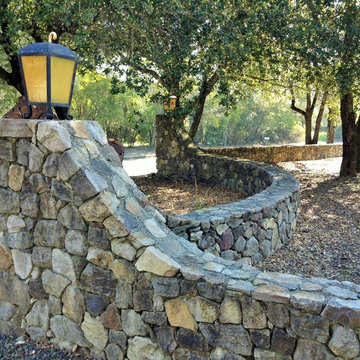 Stone Masonry Walls (decorative) and Landscape Art Feature