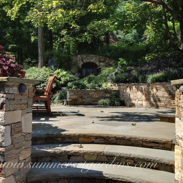 Stone Patio and Sitting Walls