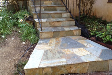 Stone patios and steps