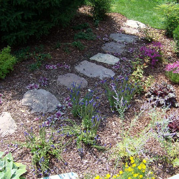Stone Steppers & Mixed Perennial Border