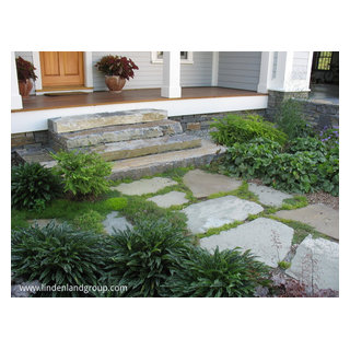 Stone steps and Entryway - Contemporary - Landscape - Burlington - by ...