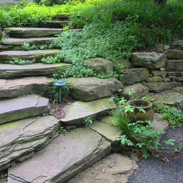 Stone Steps with Stone Wall