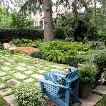 Stone Terrace with Chairs