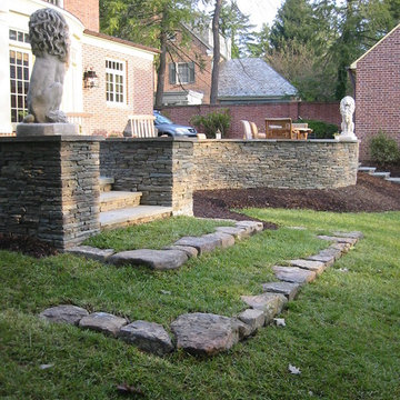 Stone Wall and Steps