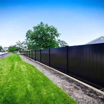 Stunning Black PVC Vinyl Privacy Fence Panels from Illusions Vinyl Fence