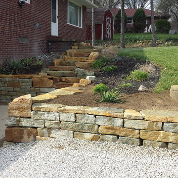 Suffield Retaining Wall and Stairs