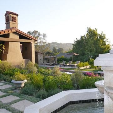 Sunwashed Mediterranean Garden