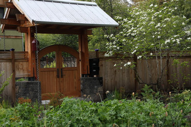 ポートランドにあるアジアンスタイルのおしゃれな庭の写真