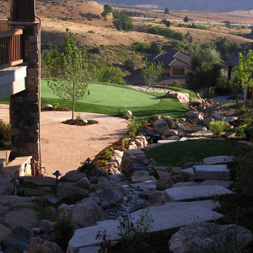 Synthetic Grass Putting Green in Castle Rock