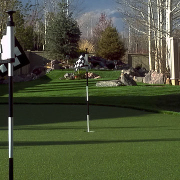 Synthetic Grass Putting Green in Longmont
