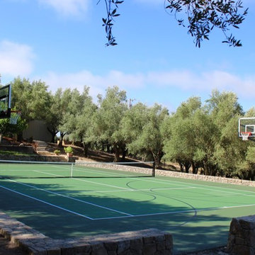 Tennis and Basketball Sport Court in Napa Hills