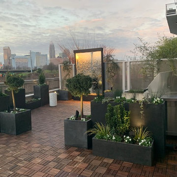 Terrace with a Skyline View
