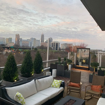 Terrace with a Skyline View