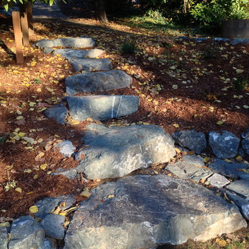 Terraced Yard, Stairway, & Softscaping