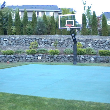 Terry P's Pro Dunk Platinum Basketball System on a 24x25 in Puyallup, WA