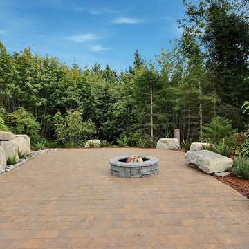 The Aurora : 2019 Clark County Parade of Homes : Lower Patio & Fire Pit