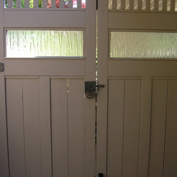 The Inside View of Asian Gate Latch on Double Gate