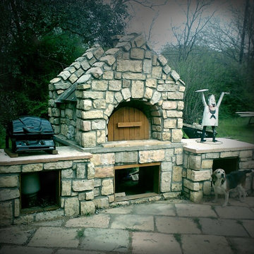 The McCormick Family Wood Fired Pizza Oven in the Great state of Texas