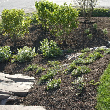 The natural ledge is exposed