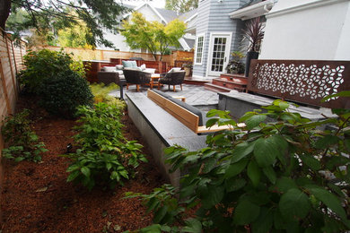 Design ideas for a modern landscaping in Boston.