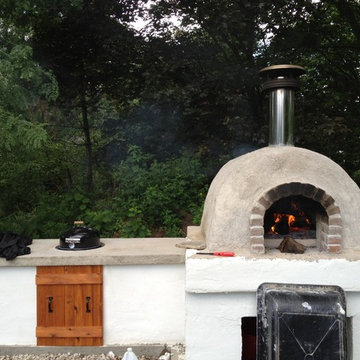 The Schuster Family Wood Fired Brick Pizza Oven in Michigan