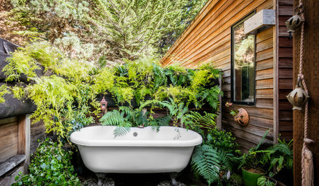 Would You Take a Soak in an Outdoor Bathtub?