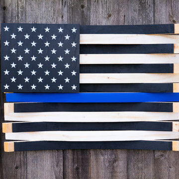 Thin Blue Line American Flag