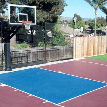 Thomas M's Pro Dunk Diamond Basketball System on a 50x30 in Arroyo Grande, CA