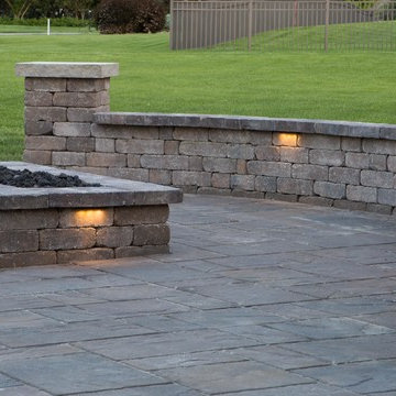 Tiburon Paver Patio with Fire and Water
