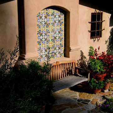 Tile Niche in Hacienda Courtyard