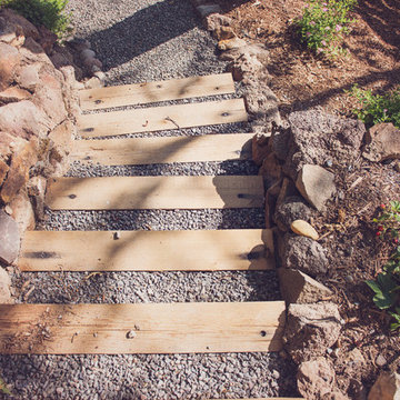 Timber + Gravel Stairs