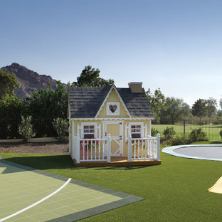 This is an example of a huge mediterranean outdoor playset in Phoenix.