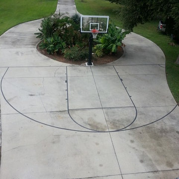 timothy c's Pro Dunk Platinum Basketball System on a 43x46 in cocoa, FL