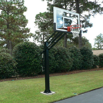 Tony L's Pro Dunk Gold Basketball System on a 30x35 in Lugoff, SC