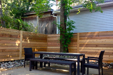 Photo of a modern landscaping in Toronto with decking.