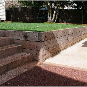 Totora retaining and steps