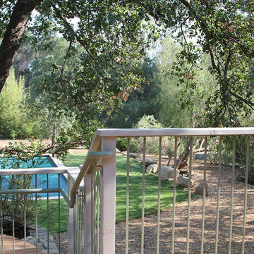 Transitional Cottage Addition and Remodel, Pool and landscape Palo Alto