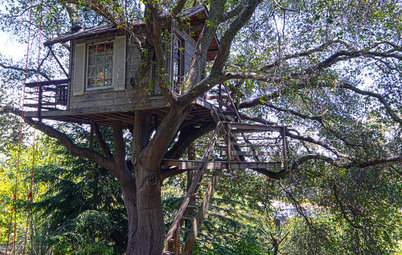 Houzz США: Идиллическая мини-спальня в домике на дереве