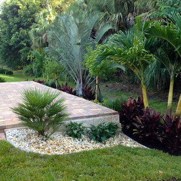 Tropical Pool Landscape in Vero Beach FL.