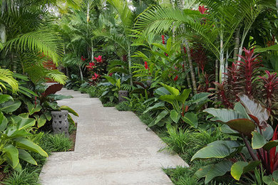 Photo of a tropical landscaping in Hawaii.