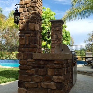 Tuscan Inspired Stone Installation (Exterior)