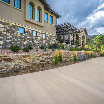 Tuscan Style Home With Siloam Stone Walls