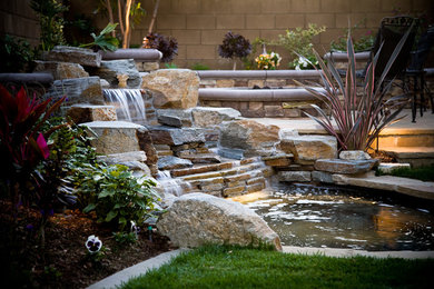 This is an example of a rustic landscaping in Orange County.