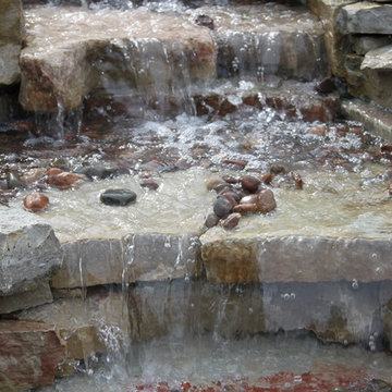 Two Pondless Waterfals in Temperence, MI at Vibrant Life Senior Living Home