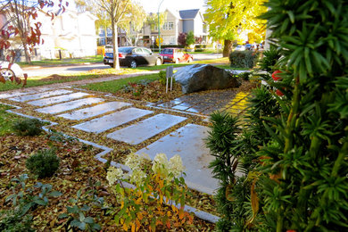 This is an example of a contemporary landscaping in Vancouver.