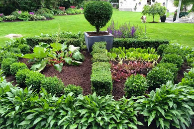 Inspiration for a traditional landscaping in New York.