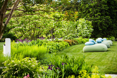 フィラデルフィアにあるトラディショナルスタイルのおしゃれな庭の写真