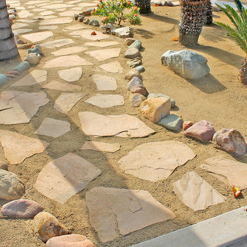 Walkway Installation--Flagstone & Decomposed Granite