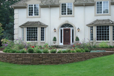 This is an example of a large retaining wall landscape in Minneapolis.