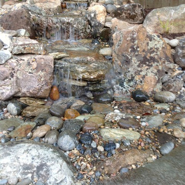 Walnut Creek Firepit and Pondless Waterfall